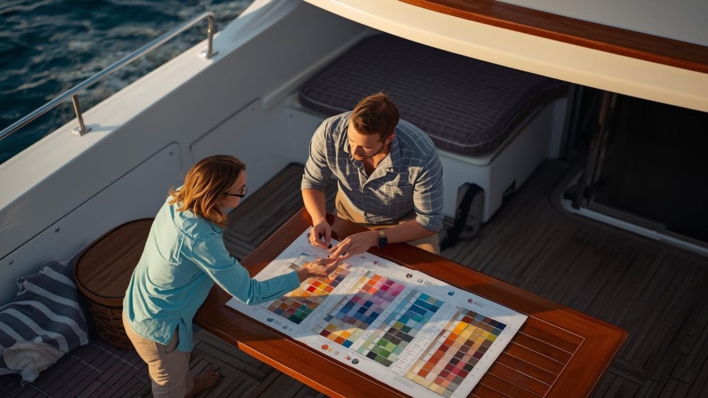 Nuancier de covering bateau