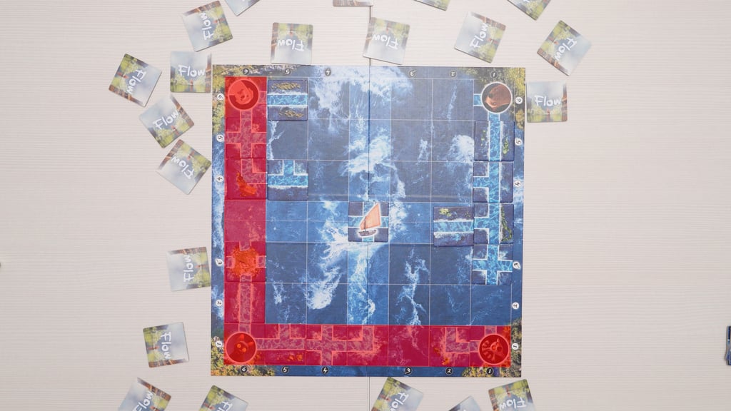 Žaidimo lenta su pažymėtu stulpeliu ir eilute