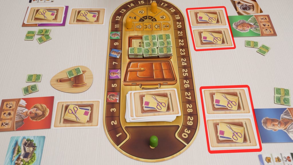 Pažymėtos dviejų žaidėjų kortos