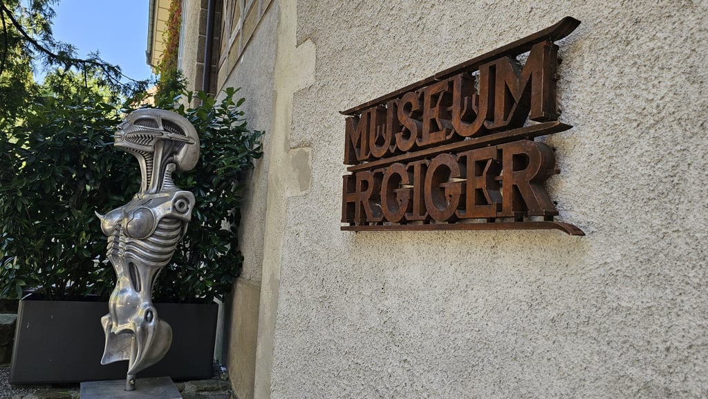 H.R. Giger Museum Sign photographed by Nikoru