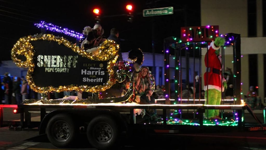 A float during the 2025 Christmas parade in Russellville - Photo CourierNews