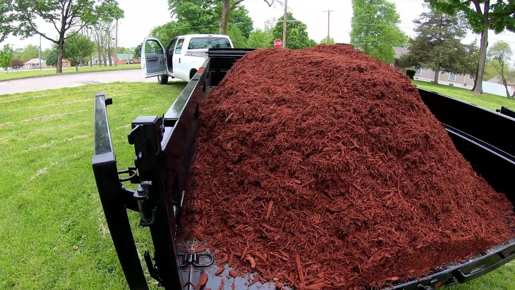 Mulch hauling and landscape material delivery in Newton MA