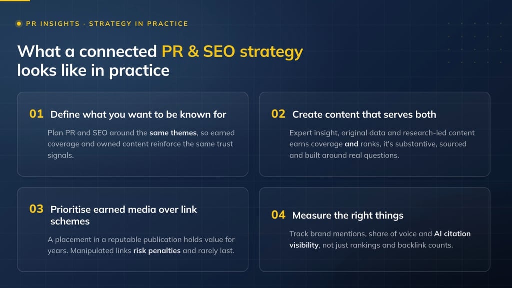 What a connected PR and SEO strategy looks like in practice