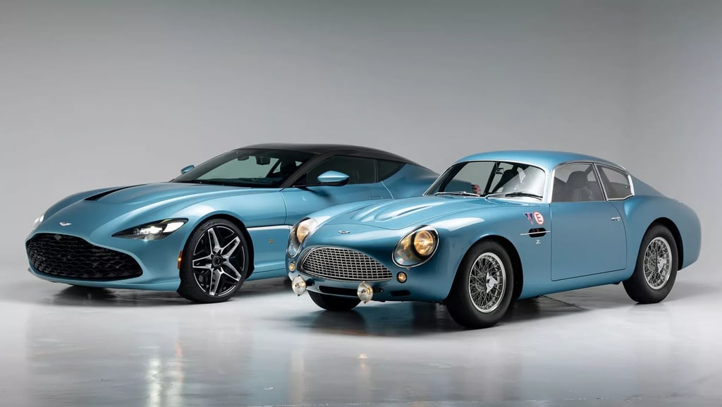 2020 Aston Martin DBS GT Zagato and 1963 Aston Martin DB4 GT Zagato Continuation: DBZ Centenary 