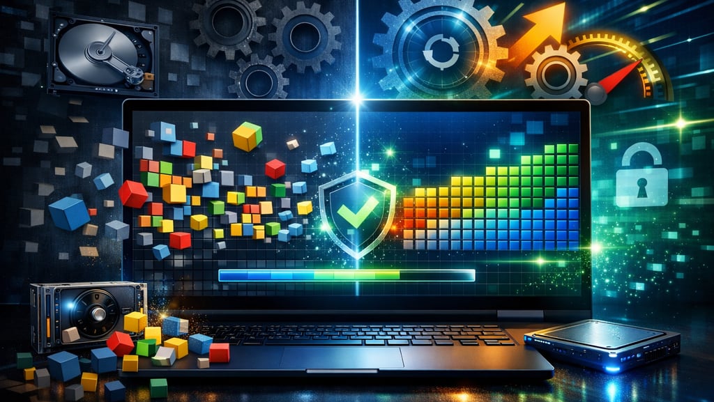 desfragmentação disco pc