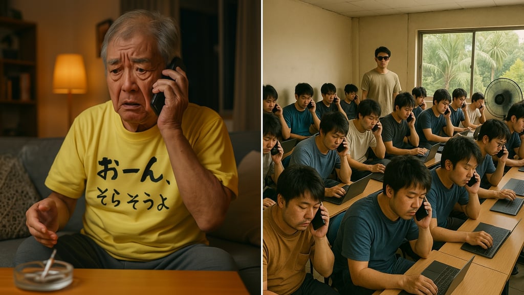 特殊詐欺の電話を受ける側とかける側のイメージ画像｜堺市のニュースならサカイタイムズ