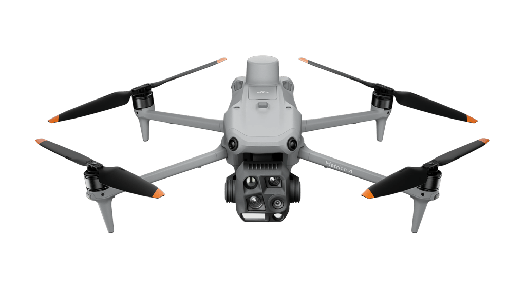 DJI matrice 4T thermal drone inspecting buildings