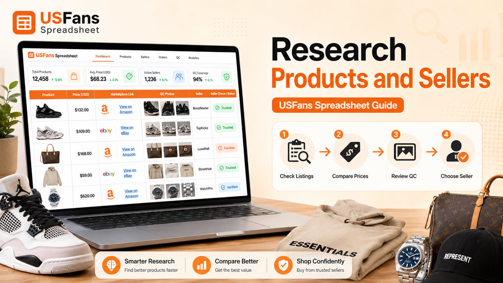 Research USFans Spreadsheet products and sellers by comparing marketplace listings, prices, seller a