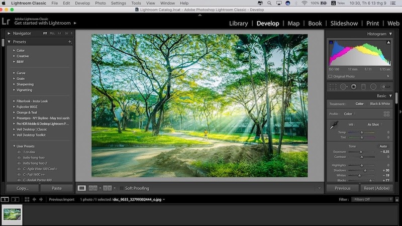 Hướng dẫn chi tiết cách áp dụng công thức màu vào ảnh Lightroom