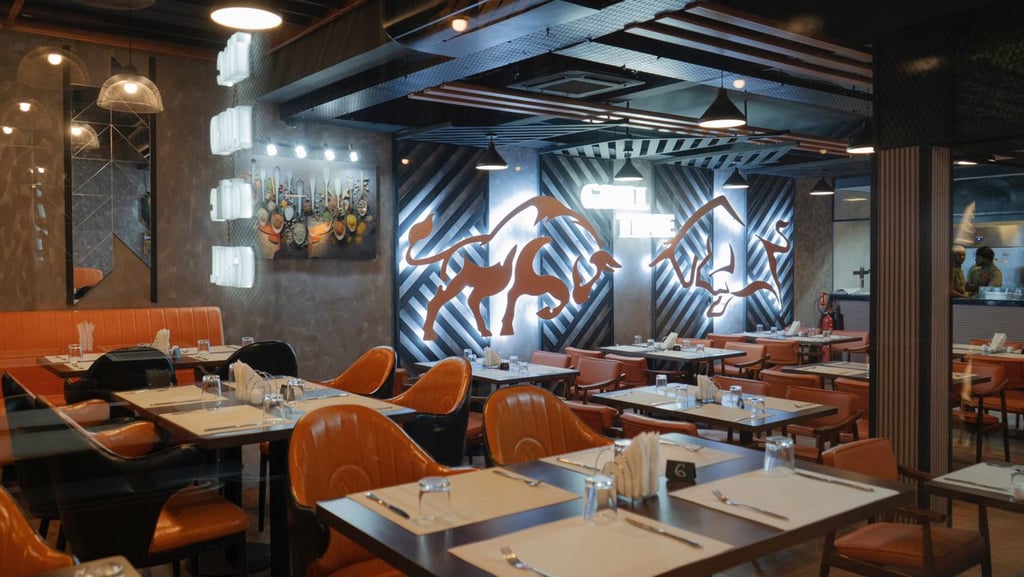 vue intérieure du restaurant grill time à dakar