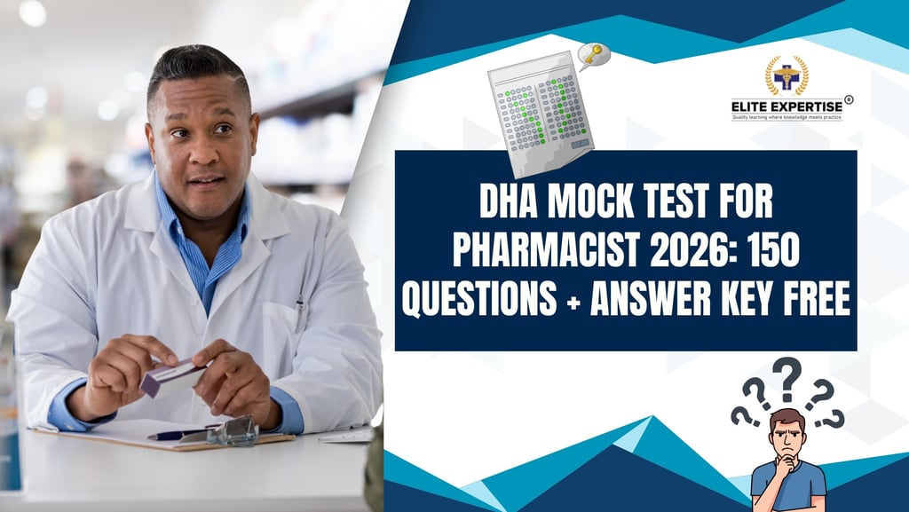 DHA Exam Syllabus for Pharmacist 2026