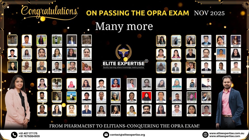 OPRA Examination Success - November 2025 | Elite Expertise