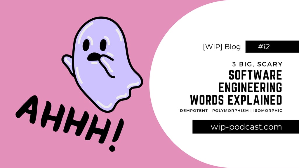 Illustrated cutely spooky ghost - blog title - wip-podcast.com