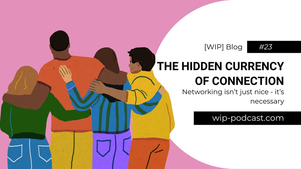 illustrated friends with arms on each other's shoulders - blog title - wip-podcast.com