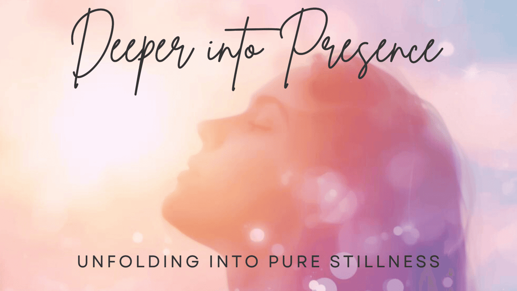 eeper into presence. Girl in a serene image with head raised toward the light, unfolding into pure stillness