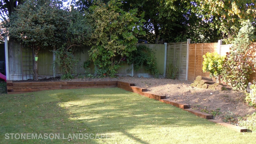 Sleeper Retaining Wall Planter