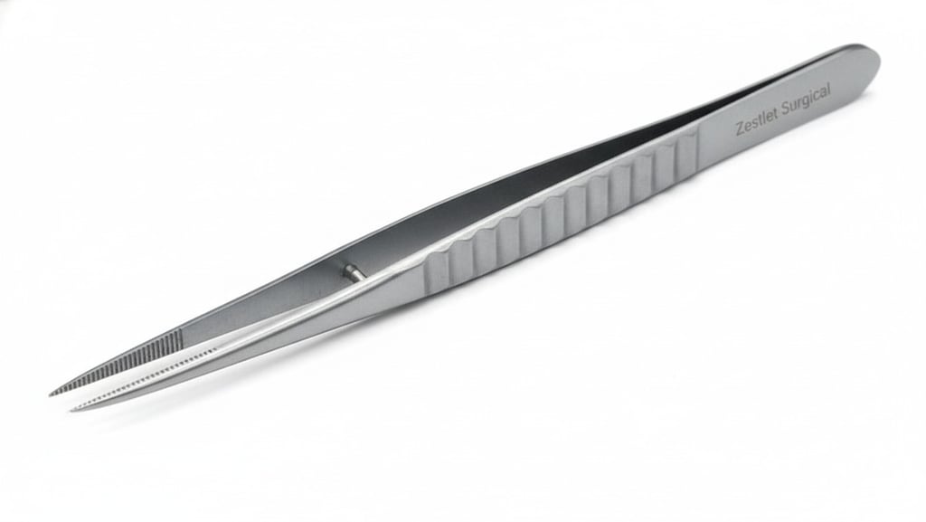 Moorfields Suture Forceps – Premium Microsurgical Precision by Zestlet Surgical Ultra-Precise Tips, 
