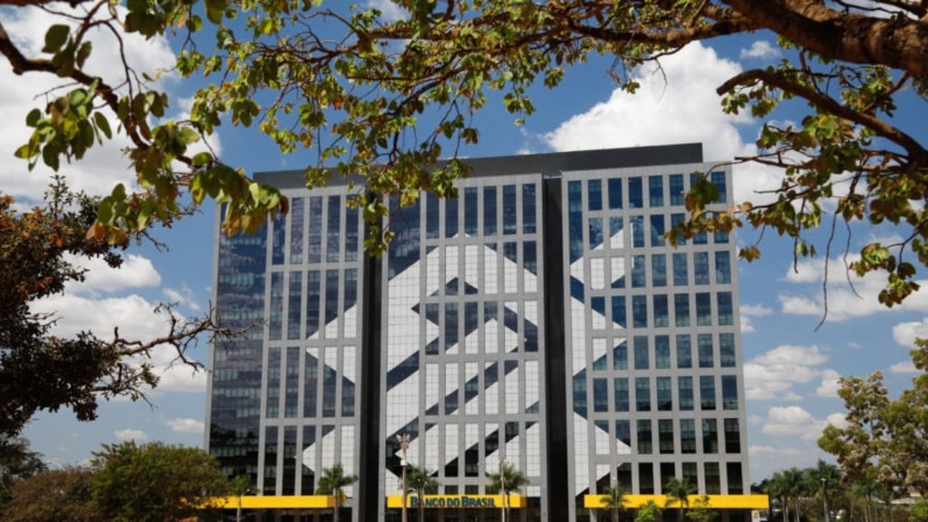 Fachada do banco do Brasil Sede