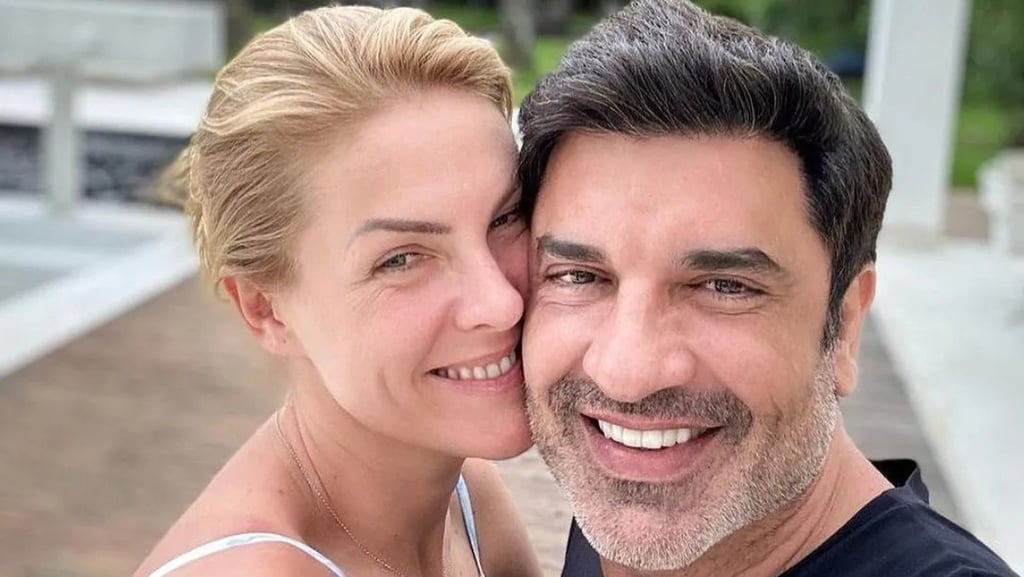 Edu Guedes e Ana Hickmann em close