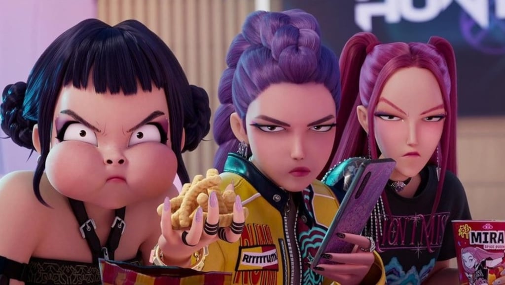 Cena do filme as guerreiras do k-pop