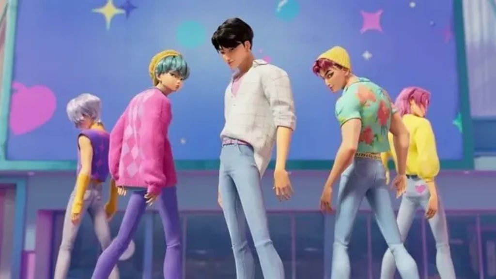 Cena do filme as guerreiras do k-pop