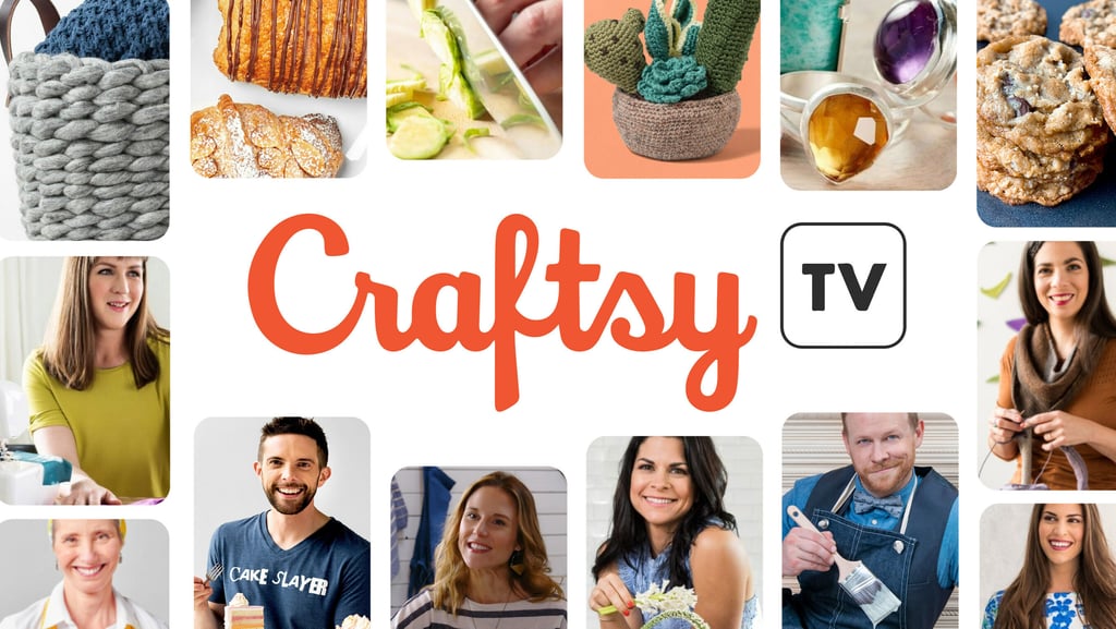 a collage of pictures of people holding up a crafty tv