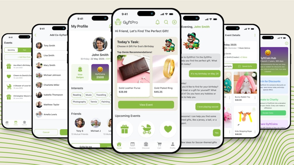 a group of three iphones with a variety of different apps