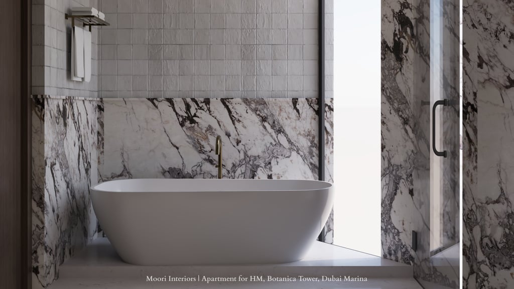 Luxury Dubai Marina apartment designed by Moori Interiors