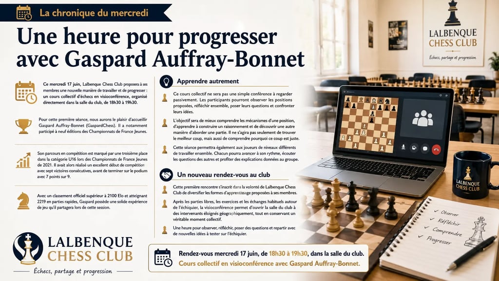 Cours collectif en visioconférence avec Gaspard Auffray-Bonnet