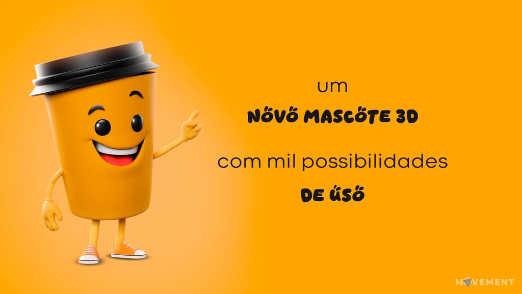 mascote 3D e personagem 3D Produtora Movement