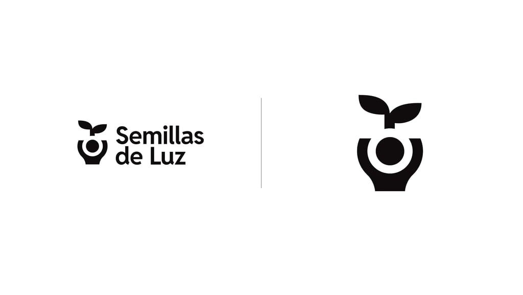 Cris A. Works- Semillas de Luz All Variants Logo- Black and White