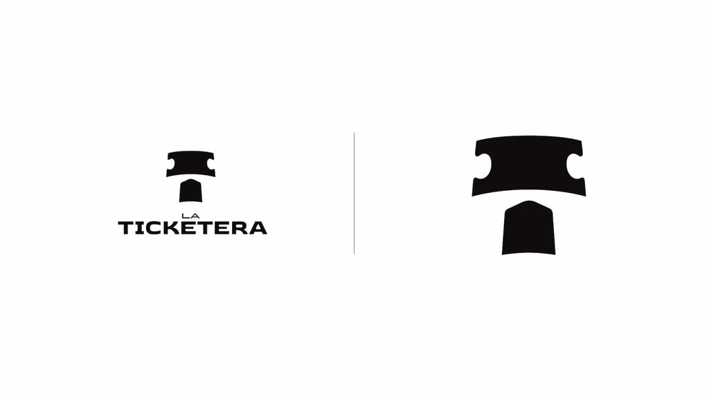 Cris A. Works- La Ticketera All Logos- Black and White Version