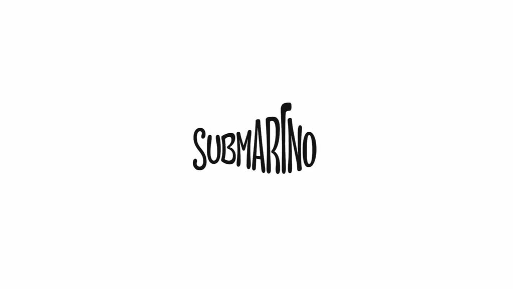 Cris A. Works- Submarino Logo Isolated- Black and White Version