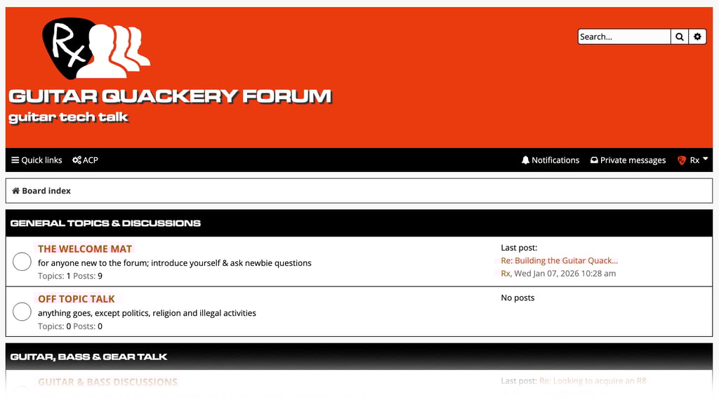 Guitar Quackery Forum