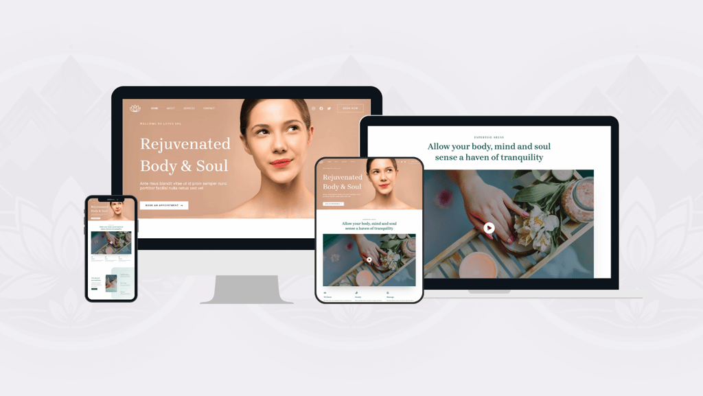 The Lotus, Premium Website Design preview