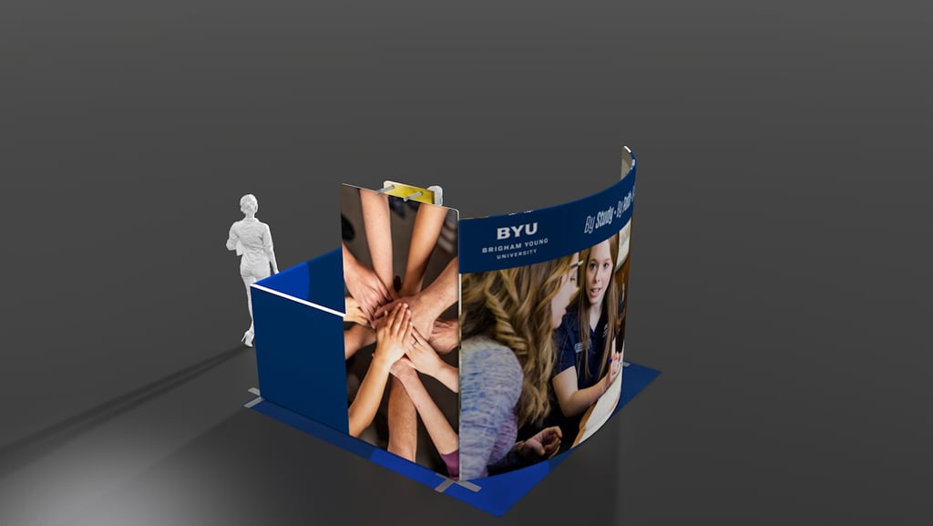 10' x 10' Perspective Back View