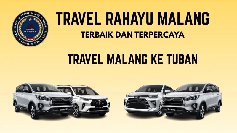 Travel Rahayu Malang, terbaik dan terpercaya rute Malang ke Tuban pakai mobil Innova warna putih