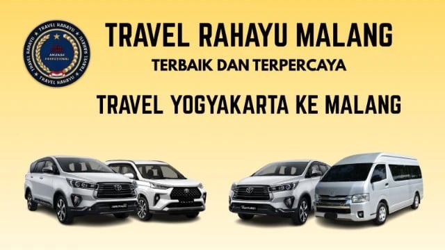Travel Rahayu Malang, terbaik, terpercaya rute Yogyakarta ke Malang pakai mobil Innova warna putih