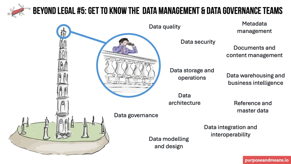 Beyond legal #5: Get to know your data management and data governance colleagues