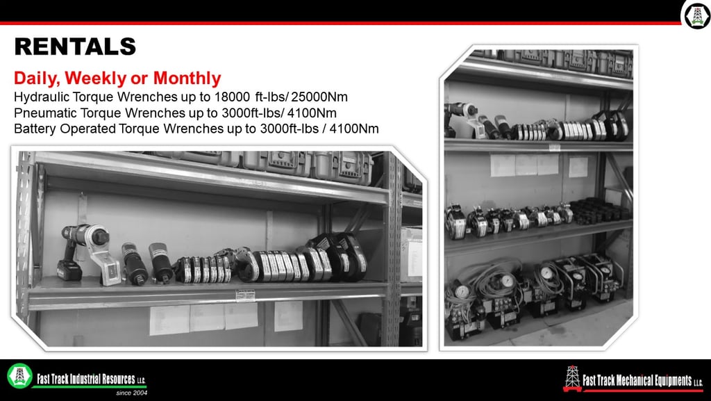 HYTORC TORQUE WRENCHES DUBAI, UAE | FAST TRACK INDUSTRIAL RESOURCES LLC, Dubai, UAE.