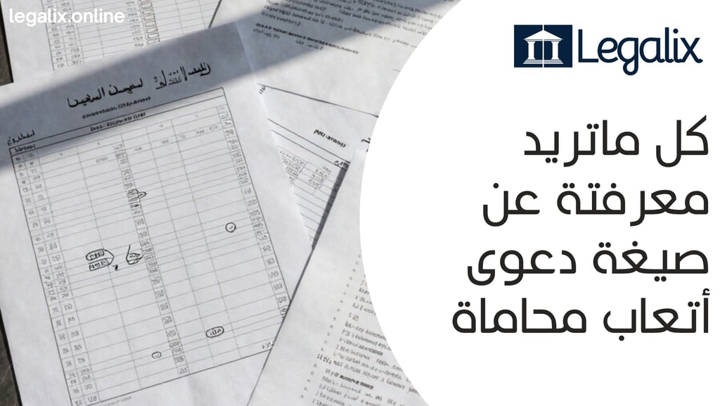  صيغة دعوى أتعاب محاماة