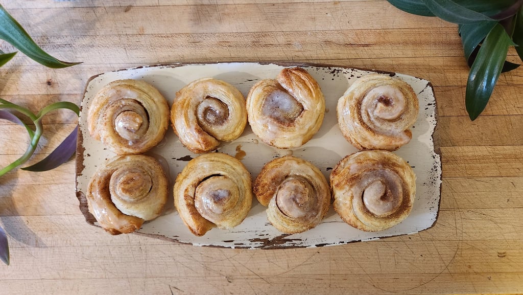 South Cliff Inn's homemade mini cinnamon rolls