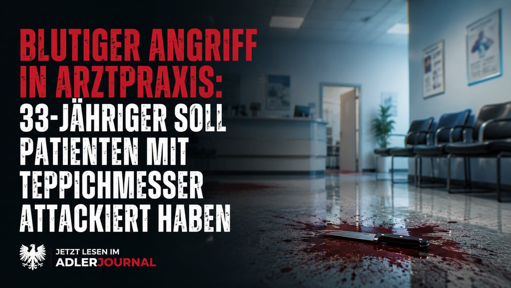 Deutsche Gerichtsnachrichten-Schlagzeile über die Verurteilung eines Lehrers neben einem Justizhamme
