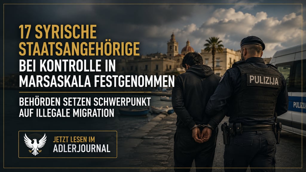 Die maltesische Polizei hat in Marsaskala im Rahmen einer Operation zur Bekämpfung illegaler Migrati