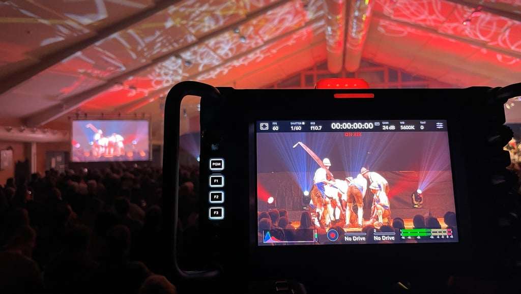 Videoproduktion bei Konzert