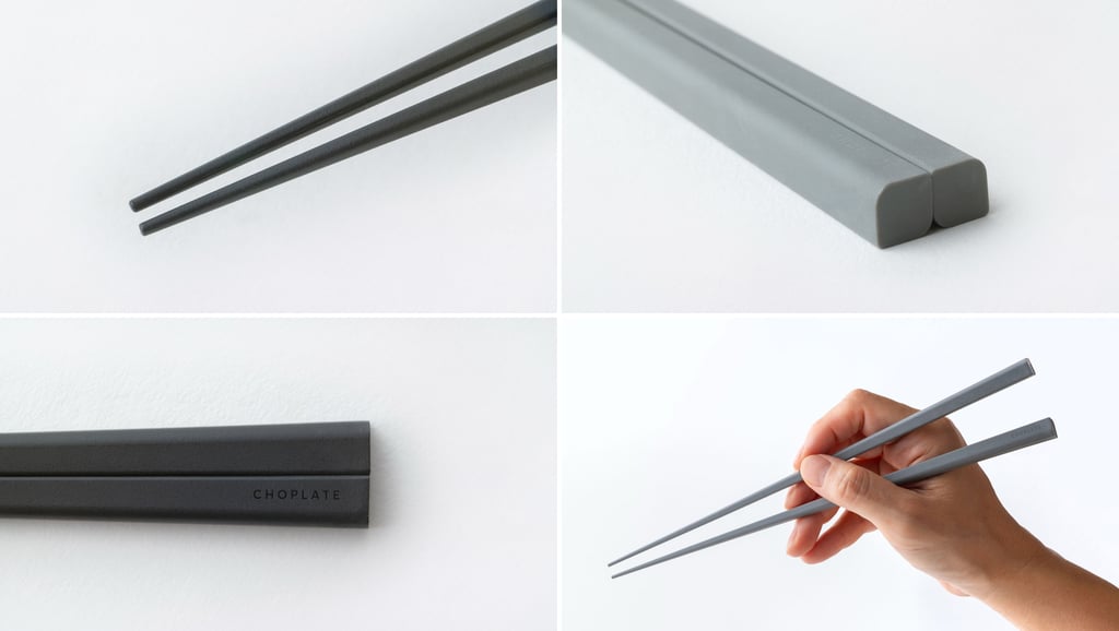 CHOPLATE CHOPSTICKの先端形状と断面デザインを写した製品写真｜堺市のニュースならサカイタイムズ