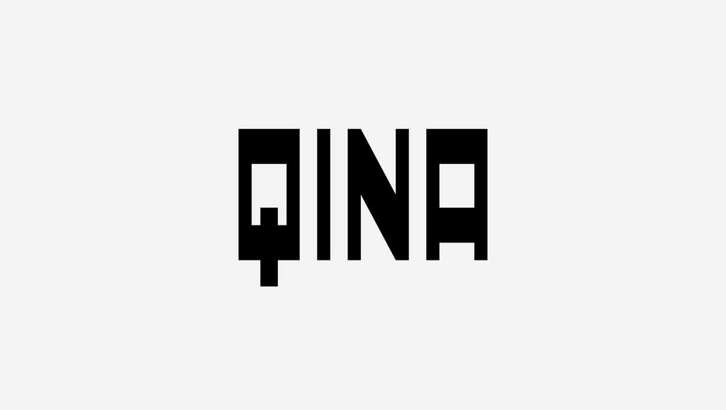 Qina Logo Design Black