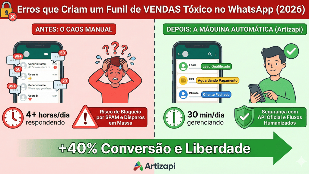 erro funil de vendas whatsapp