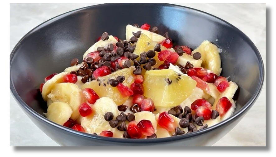 Creamy coconut rice breakfast with almond milk and fresh toppings — light, healthy, and comforting.