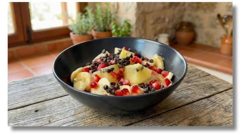 Creamy coconut rice breakfast with almond milk and fresh toppings — light, healthy, and comforting.